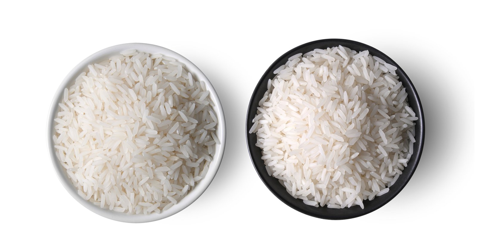 Jasminreis und Basmati nebeneinander im Vergleich